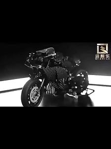1019 Qi Zhi Le 85001-85002 Kawasaki H2R Motorcycle Building Blocks Series Model Compatible with Assembled Toys