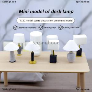 [COD] Springhooe 1 Piece Children Baby Gift Toy 1:20 Dollhouse Mini Furniture Miniature Desk Table Lamp Model Doll House DIY Accessories