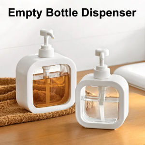 [Same Day Ship] 500ml Sub-bottling Bottle Large Capacity Pump Bottles Shower Gel Sub-bottle Press Bottle Lotion Dispenser