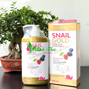 Sữa Dưỡng Thể Snail Gold Arbutin Mixed Berry Body Lotion 500ml - Dưỡng Trắng Cấp Ẩm Da Trắng Mịn