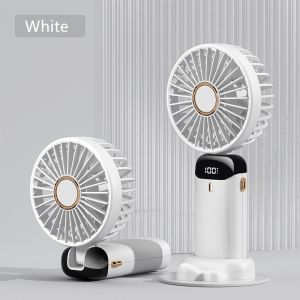 Mini Fan USB 10000mAh Rechargeable Mini Fan Adjustable Cooling Fan Handheld Fan with Battery Display