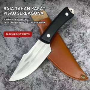Pisau Dapur Pemotong Daging Super Tajam Pisau Survival Pisau Tulang Daging Besi Baja Tahan Karat Pisau Boning berkemah luar ruangan pisau koki