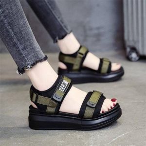 [Free Shipping] 2026 Autumn WomenS Sports Sandals New Breathable Thick-Soled Soft-Soled Casual Beach Student Outdoor Beach Shoes