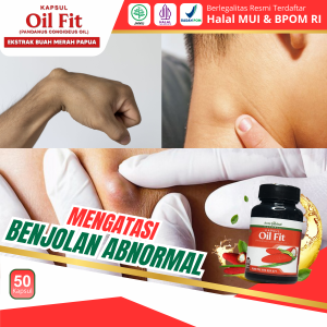 Kapsul Oilfit 100% Original -  Obat Penghilang Benjolan Abnormal Kelenjar Getah Bening Uci Uci Benjolan Tiroid Lipoma Tumor Gondok Hipertiroid
