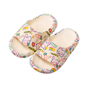Cartoon printing childrens home soft bottom girls bathroom PVC boys slippers