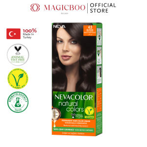 Magicboo Nevacolor Natural Colors (Vegan) Permanent Hair Color Cream 4.5 - Red Brown  50ml