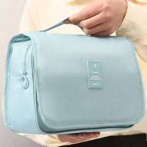 1913 TRAVEL HOOK COSMETIC BAG WASH MAKE UP BAG HIGH CAPACITY PU SLING BAG EU FASHION HOUSE