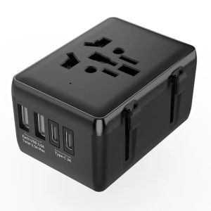 Universal International Travel Plug Adapter 2 USB 2 Type-C 3A Small SizeEUUSAUUK Plug Worldwide Compatible | Charger | Small and Portable | High-Speed Charging Hub | Global Compatible | Travel-Friendly | Lightweight