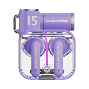 Monster XKT15 Wireless Bluetooth 5.3 Headphones Gaming Earbuds Unique Design With Mic Headset TWS Noise Reduction Earphones New