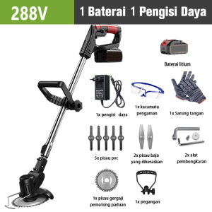 Mesin Potong Rumput Baterai 1090V/588V/288V  Mesin Pemotong Rumput Tinggi Mesin Potong Rumput Electric Lawn Mower Cordless