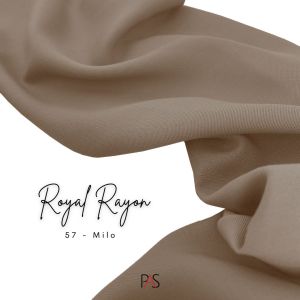 [MINIMAL 2X KLIK UNTUK 1 YARD] Kain Rayon Twill Ecer Bahan Royal Rayon Premium HARGA 1/2 YARD