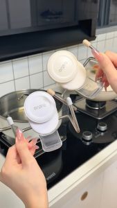 LODER ORPDRO Wall Mounted Pot Lid Holder Strong Suction Kitchen Lid Rack No Drill Storage Hook