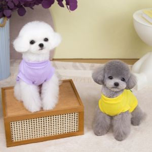 KGASBT บางและบาง เสื้อยืดไดโนเสาร์สัตว์เลี้ยง โพลีเอสเตอร์ พร้อมหัวเข็มขัดลาก เสื้อผ้าสุนัขเสื้อผ้า อุปกรณ์สำหรับสัตว์เลี้ยง ระบายอากาศได้ระบายอากาศ เสื้อกั๊กสุนัขสัตว์เลี้ยง ฤดูใบไม้ผลิฤดูร้อน