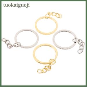 tuokaiguoji 20 Pcs lot 28mm Length Key Chains Key Ring Round Keychain