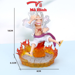 Mô hình Luffy Gear 5 Nika bản có vũ khí cầm tay có base đẹp cao 20 cm ASL Shop mô hình One Piece