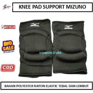 Knee Support Kneepad Mizuno Busa Deker Pelindung Lutut Empuk Elastis Untuk Voli Futsal Basket