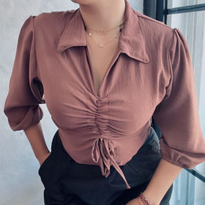 Blouse Serut Top Tassy Crinkle Airflow Premium