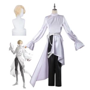Zombie Stage Luka Cosplay Costume Anime Alien Stage Luka Cosplay Costume Light Yellow Short Hair Synthetic Wig2026