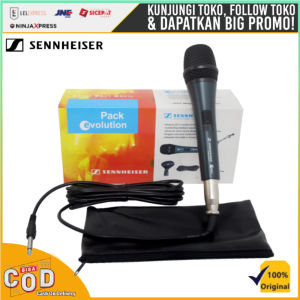 Mic Kabel Sennheiser E845-S Microphone Vocal Legendaris Suara Jernih / Mik Karaoke