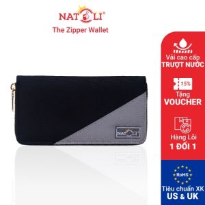 Ví Nam Dài Cầm Tay đẹp hàng hiệu cao cấp Natoli - BST The Zipper Wallet V1