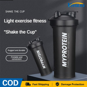 VIVOLILV 【2-3 Days Delivery】Leak-proof Mixing Cup 600ml Large Capacity Portable Plastic Fitness Shake Water Bottle Outdoor Drinkware