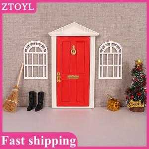 ZTOYL💝 1 12 Dollhouse Mini Wooden Window Frame Model Dollhouse Furniture Decoration Dolls House Micro Scene Construction Props