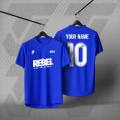 Baju Nama Custom Design Name and Number Football Futsal Jersey. 