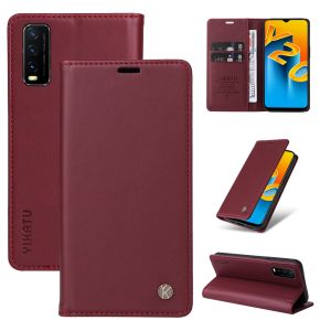 For Vivo Y12S Y12A Y20G Y20S G Y20T Y20A Y20i Y20 2021 Y11 Phone Case Leather Wallet Magnetic Card Slot Protection Flip Cover Casing