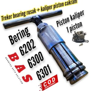 1 Alat 2 Fungsi Treker Piston Kaliper rem Cakram dan Treker Bearing rusak remuk di velg universal