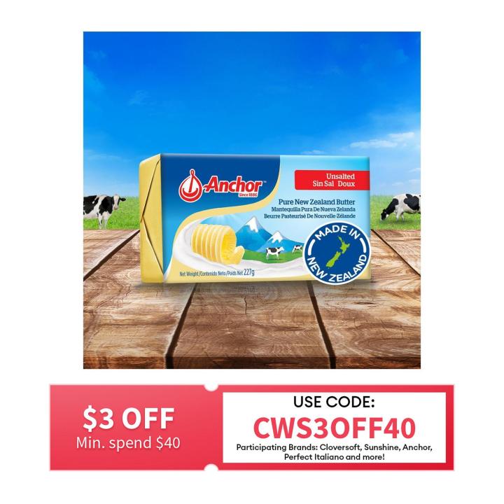 Anchor Unsalted Pure Butter 227G