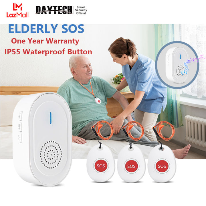 Daytech Rechargeable Caregiver Pager Wireless Call Caregiver Pager Wireless Sos Panic Button