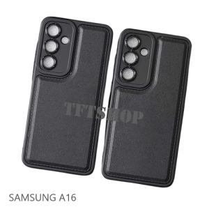LEATHER CASE BLACK SAMSUNG GALAXY A07 / SAMSUNG A16 / A36 / A56 SOFTCASE PRO CAMERA CASE LEATHER BLACK - CASING HP
