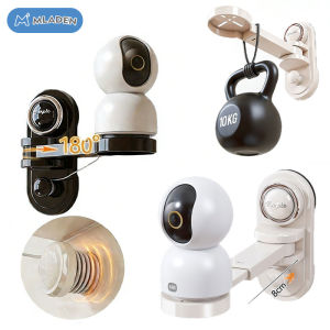 MLADEN Suction Cup Free-Punch CCTV Holder Extendable 180°Rotation Universal Monitoring Bracket Rack摄像头支架