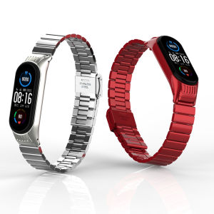 Strap For Xiaomi Mi Band 3/4/5/6 Metal Painted Strap stainless steel Bracelet Replacement Wristband