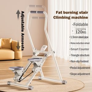 Mesin Latihan Panjat Tebing /Mesin Panjat Tangga Multifungsi Di Peralatan /Mesin Panjat Tangga /Peralatan Kebugaran Rumah Multifungsi /Beban 150kg /Kebugaran Stepper Panjat Situ Tangga /Pendaki Stepper Peralatan Kebugaran Kardio Lipat