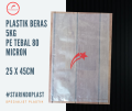 Plastik Beras ukuran 5kg Tebal 08 ukuran 25x45cm Per Kg. 