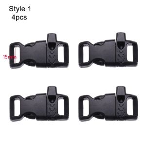 ANANAA 2/4/8pcs 550 Paracords Bag Parts Outdoor Side Release Buckle Paracord Accessories Bracelet Strap Survival Whistle Buckles