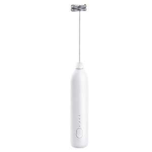 CHARRISSA Handheld Electric Milk Frother Wireless 3 Speeds Control Whisk Egg Beater Portable Stainless Steel Drink Mixer Foamer for Coffee