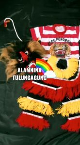 Setelan Kaos Reog Ponorogo Topeng Bujang Ganong