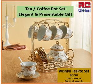 RC-Global Continental Coffee Set / Tea Set / Bone China English-style / Bone China English-style Ceramic / Home Decor