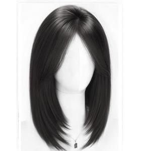 Kẹp tóc mái che hói phủ bạc siêu lưới dài 40cm- Tóc giả che hói mái bay hàng siêu đẹp Women Wig