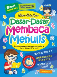 Buku WipeClean Anak Usia Emas Dasar Dasar Membaca Menulis Bonus Spidol