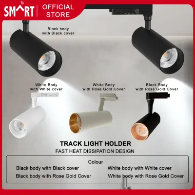 Track Light Black White / Industrial Design / Light Holder GU10 Bulb Type