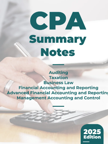 CPA Reviewer (2025) CPA Summary Notes (All 6 Board Exam Subjects ...