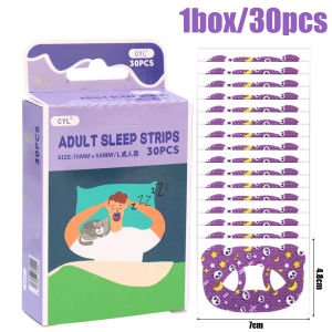 กริลกริ๊งกริ่ง30ชิ้นสติกเกอร์ป้องกันการนอนกรนช่วยหายใจสติกเกอร์ปากเด็กสติ๊กเกอร์แก้ไขอาการนอนกรนช่วยปรับปรุงการนอนหลับตอนกลางคืน