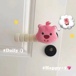 2psc Gagang Pintu Penutup Pelindung Kamar Tetap Pengaman Pegangan Gagang Pelindung Gagang Pintu