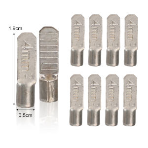 100PCS Copper Silver Plating Terminal Circuit Breaker Plug Pin-Shaped Cable Wire Lug Insert Crimp Terminal C45 Air Switch Lug