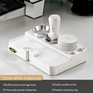 BINCOO Coffee Tamper Base Coffee Hammer Storage Pad Spreader Set Coffee Utensil Storage Base 51/58MM