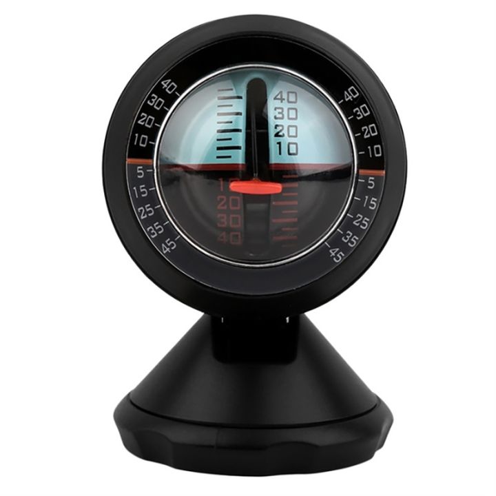 Ashata Inclinomètre de voiture Vehicle Slope Indicator, Tilt Gauge