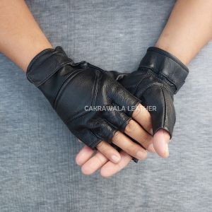 Sarung Tangan Motor Kulit Riding Simple Leather gloves Triangle